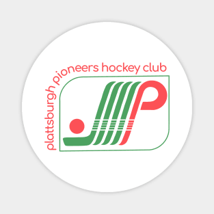 Defunct Plattsburgh Pioneers Hockey Club 1984 Magnet